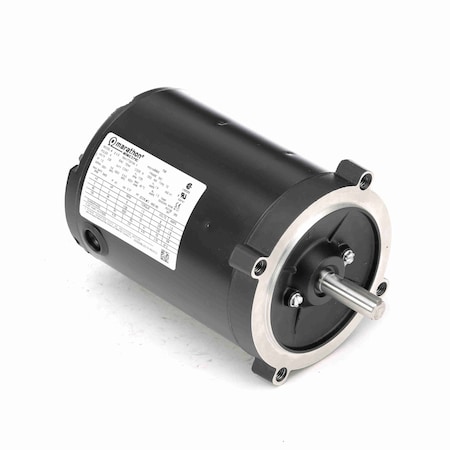 Leeson Motor 0.50 Hp Variable Speed Motor, 3 Phase, 1800 Rpm, 230 V, 56C Frame, Tenv Y505